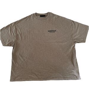 Essentials Men's Fear of Gods T-Shirt Heathered Gray Size XL Short Sleeve